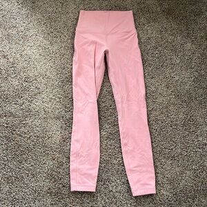Lululemon Align leggings, size 2, color Puff Pink, 25" inseam, high rise